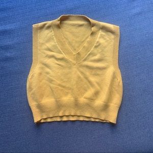 Mustard yellow sweater vest